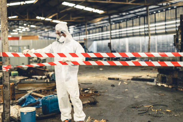 Professional Biohazard technician working in Mansfield, TX
